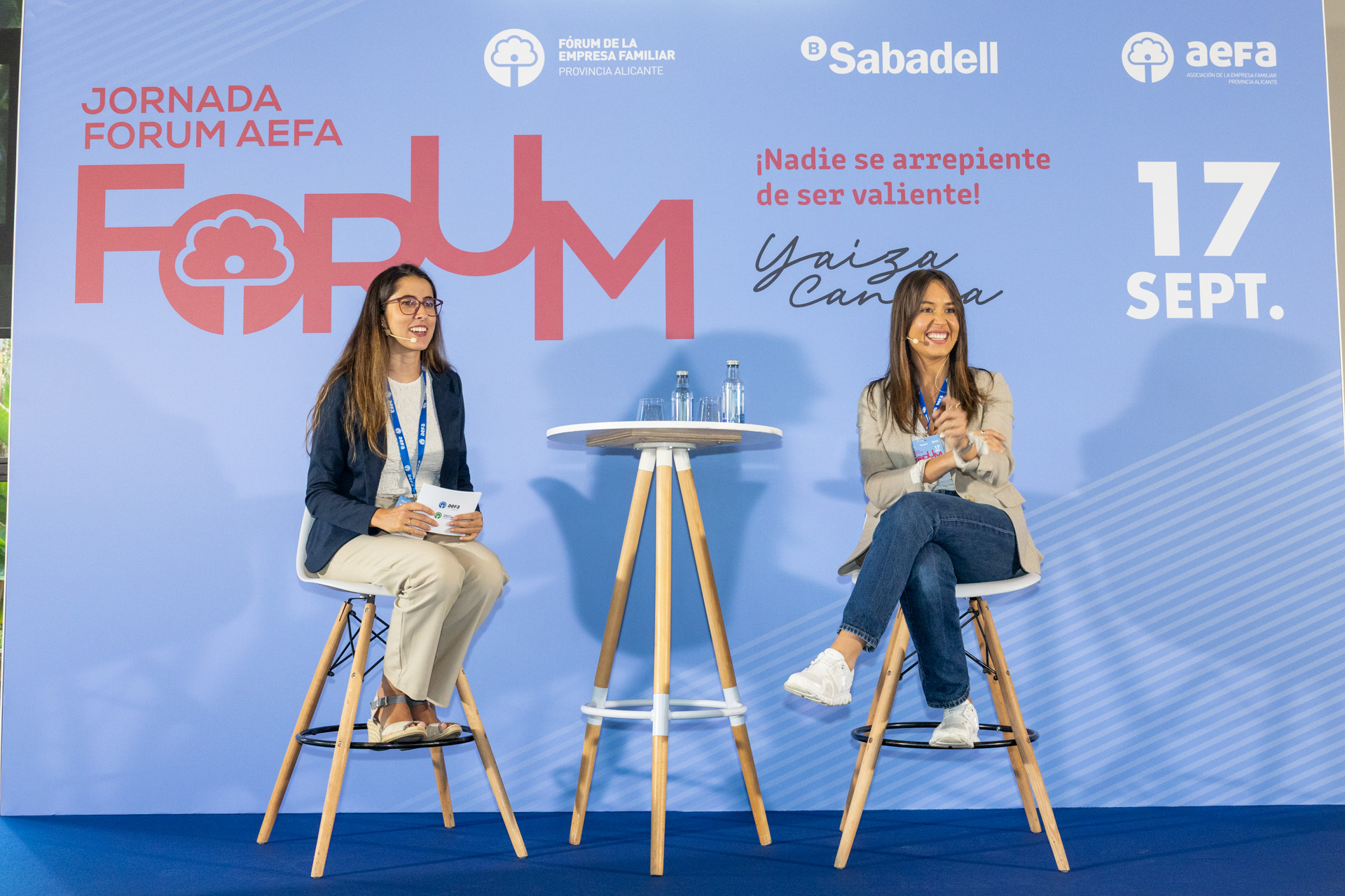 Yaiza Canosa durante su participación en la Jornada Forum AEFA