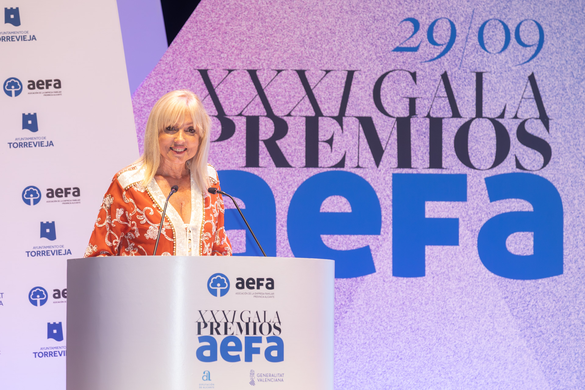 Representantes institucionales en la XXXI Gala de los Premios AEFA